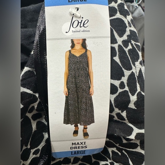 Joie Limited Edition Dress Large Black & White Floral  Maxi Retail 248 - Picture 8 of 10
